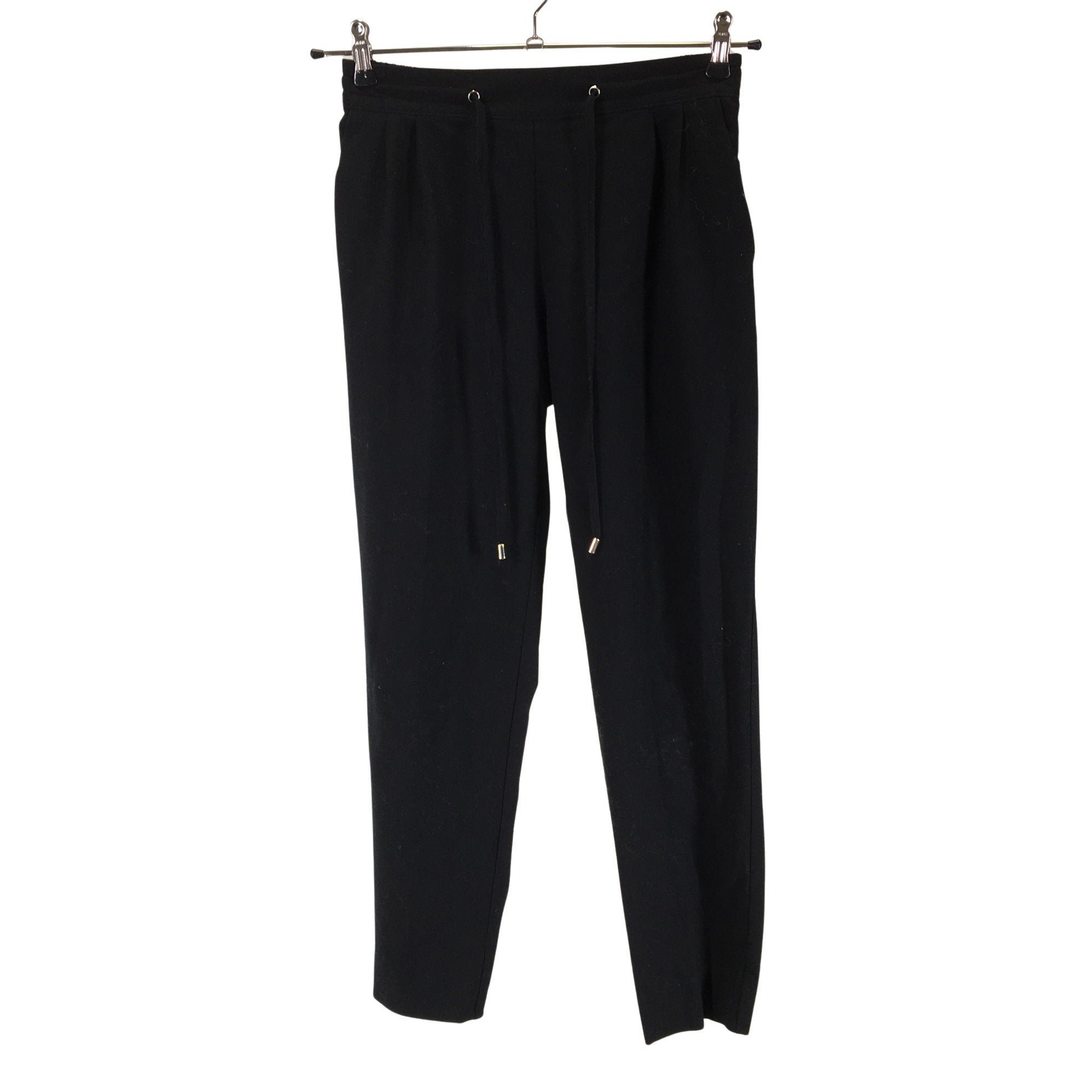 Women's Zara Schiffon trousers, size 34 (Black) | Emmy