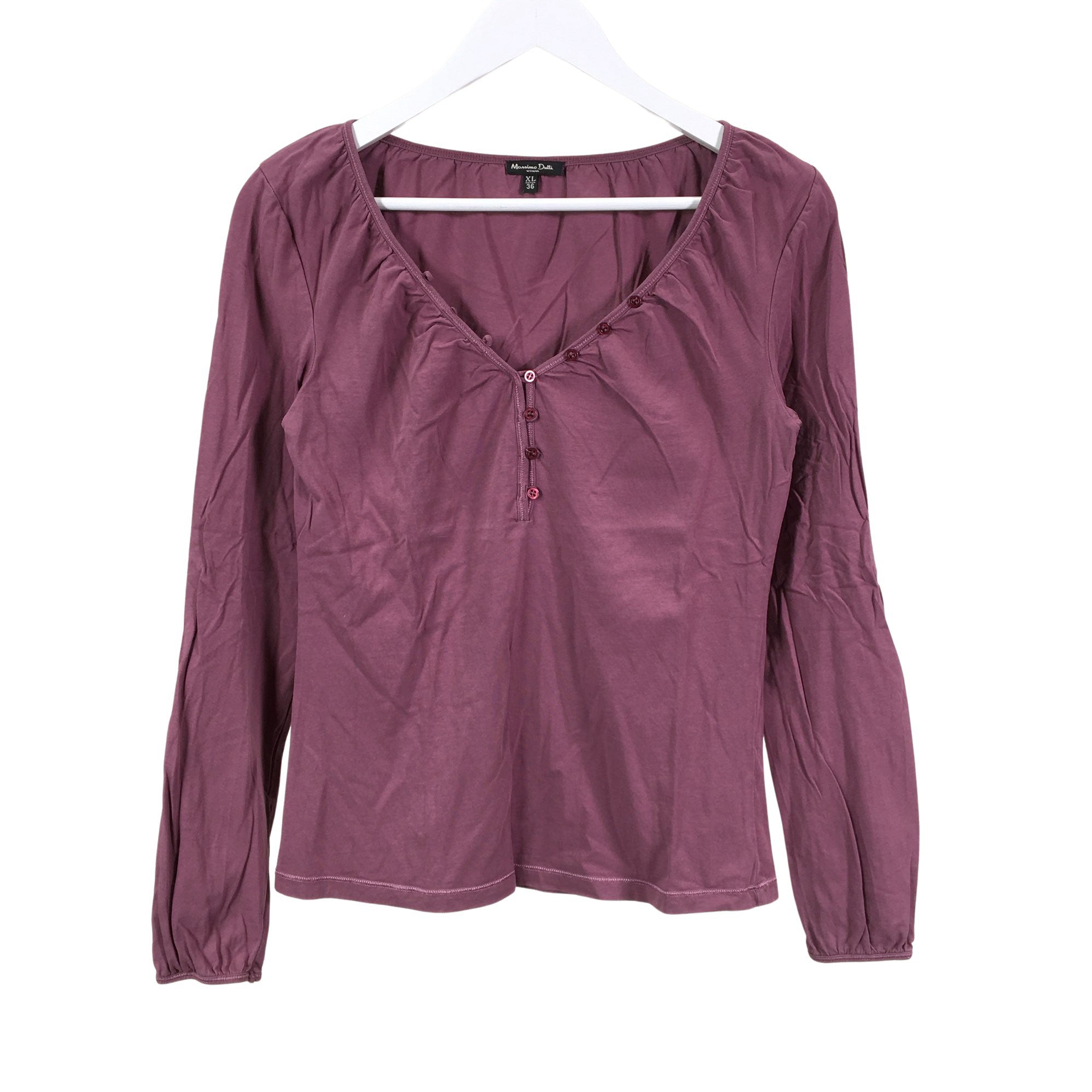 Women's Massimo Dutti Tricot shirt, size 36 (Purple) | Emmy