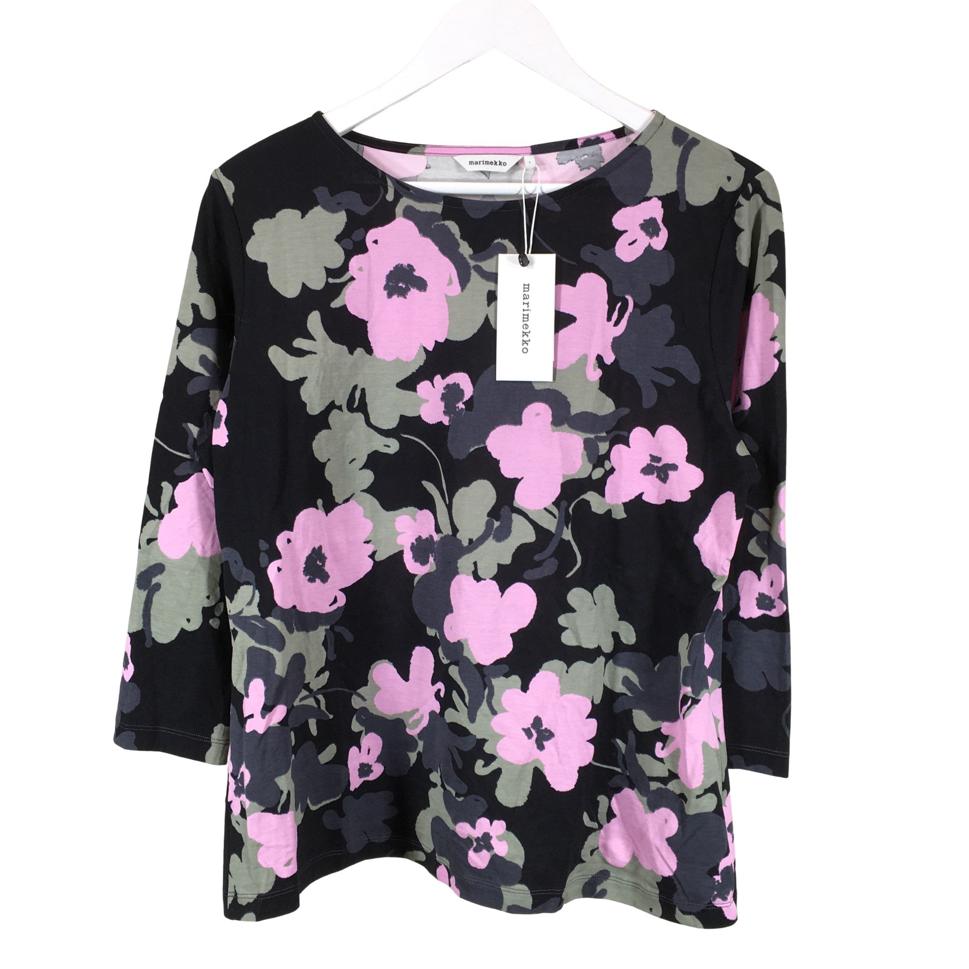 Women's Marimekko Tricot shirt, size 40 (Black) | Emmy