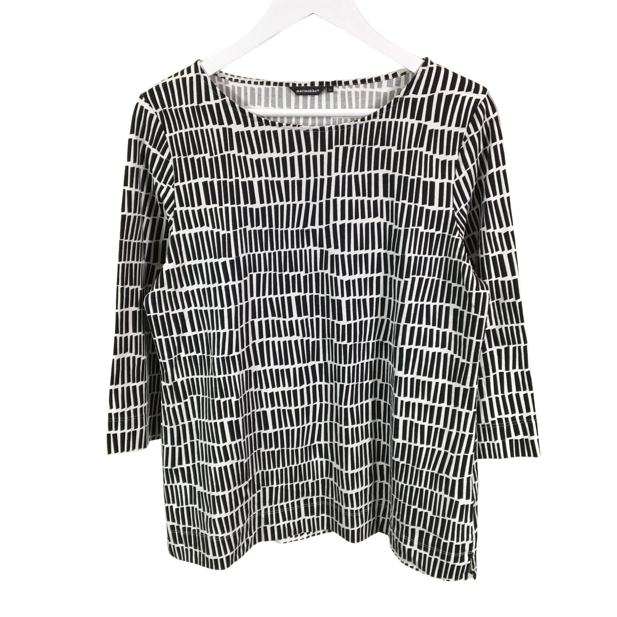 Women's Marimekko Tricot shirt, size 42 (Black) | Emmy