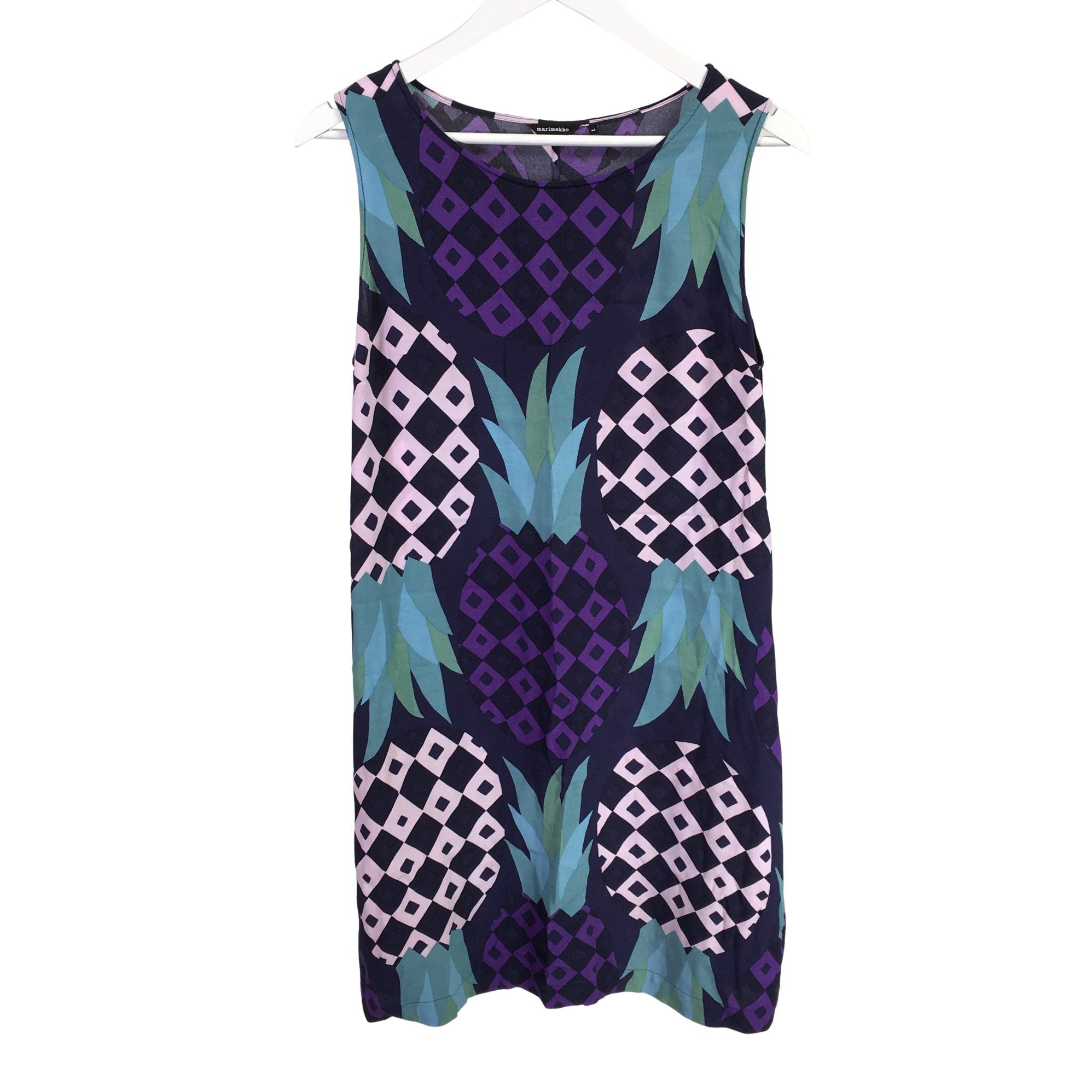 Women's Marimekko Schiffon dress, size 42 (Blue) | Emmy