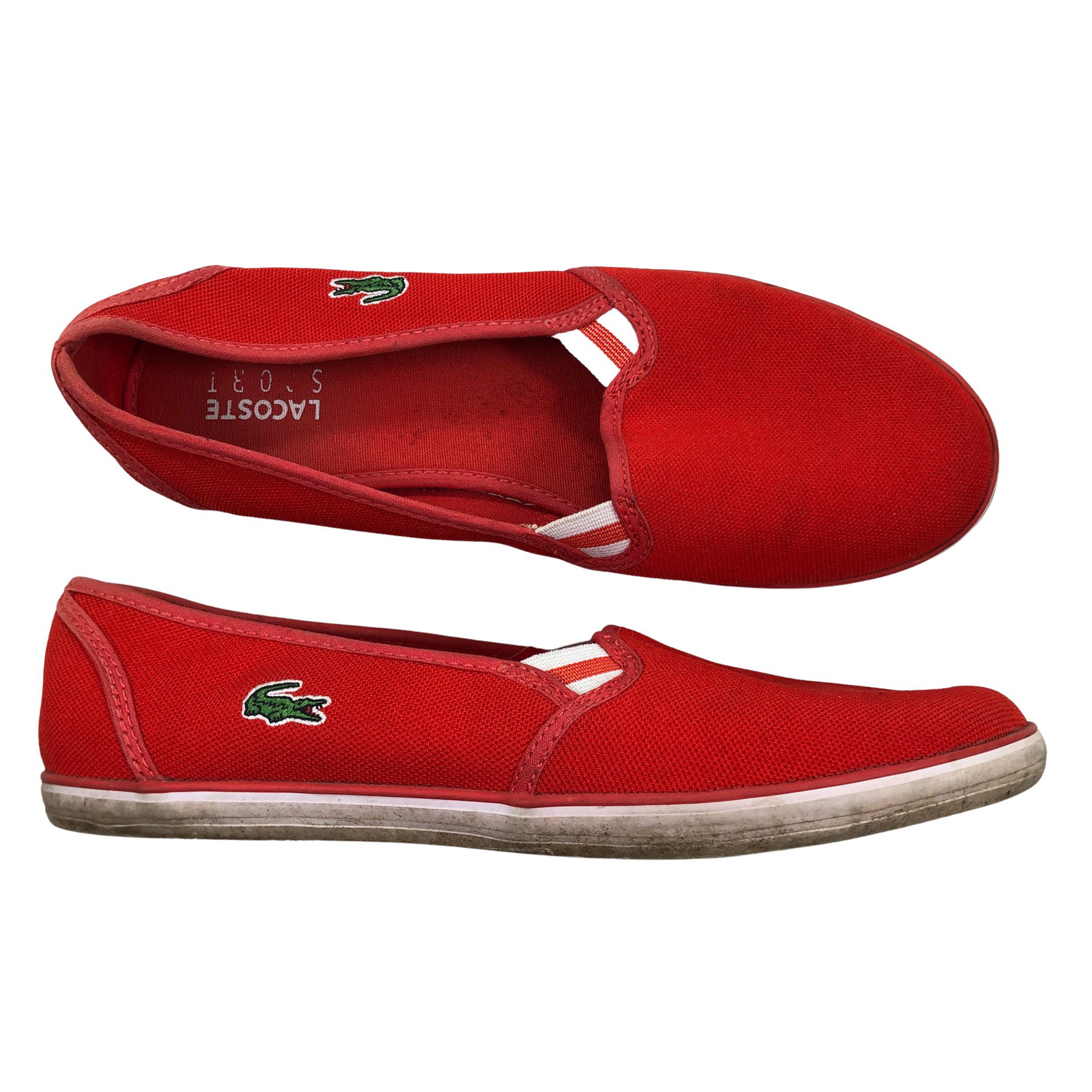 De er markedsføring Inspiration Women's Lacoste Ballerinas, size 38 (Red) | Emmy