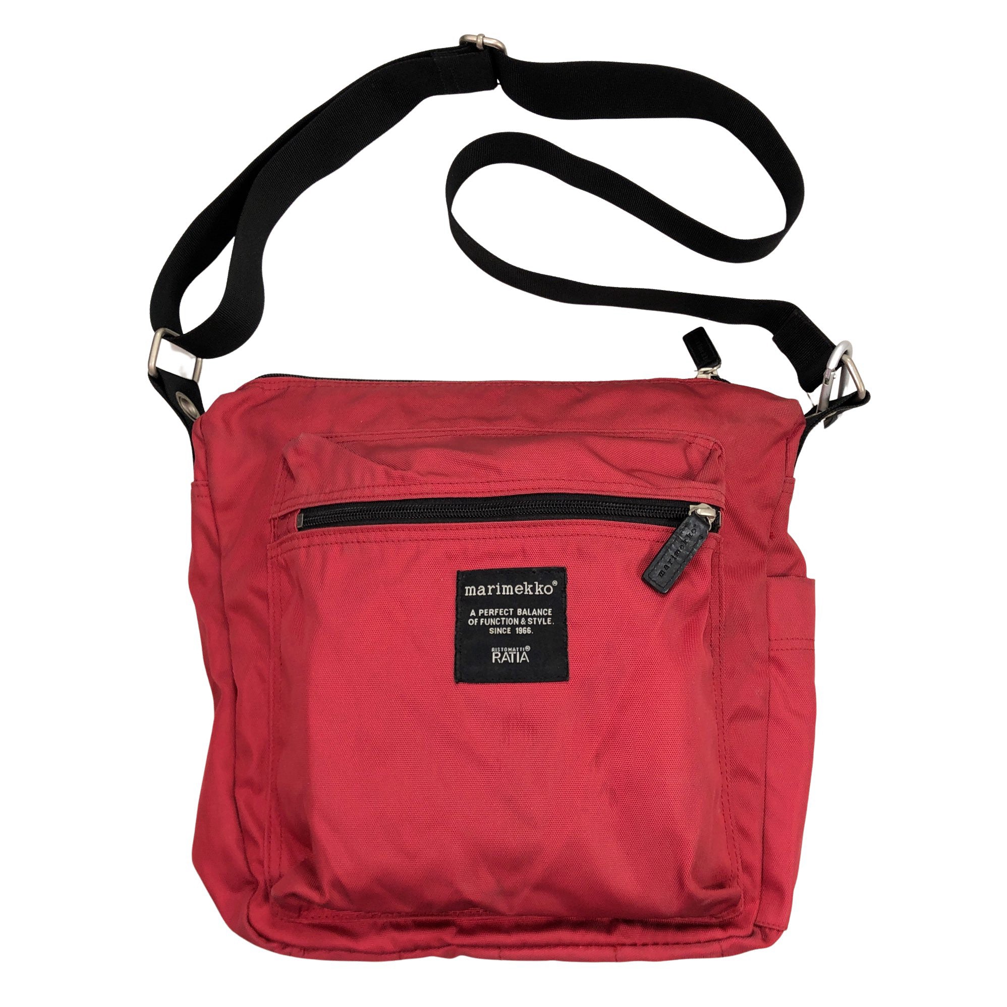 Unisex Marimekko Shoulder bag, size Midi (Red) | Emmy