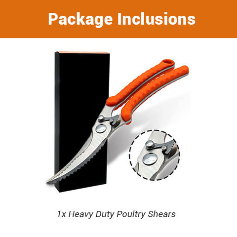 Heavy duty poultry shears