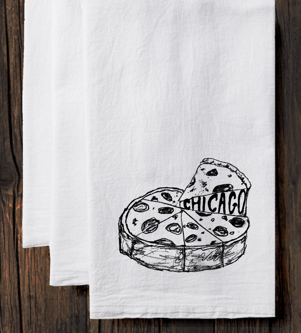 Orchard Street Apparel Chicago Food Icons Kitchen Tea Towel