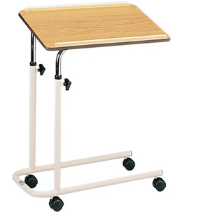 Tilting Overbed Table With Castors