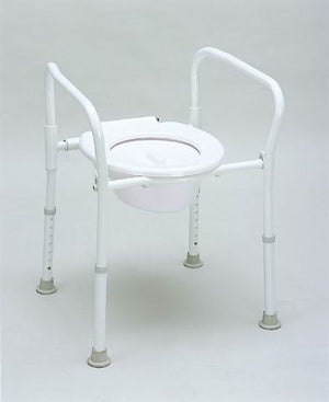 Aluminium Folding Over Toilet Aid (with lid and bowl)