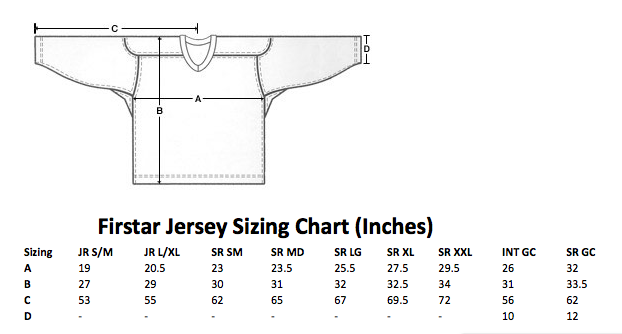 mn wild jersey size chart