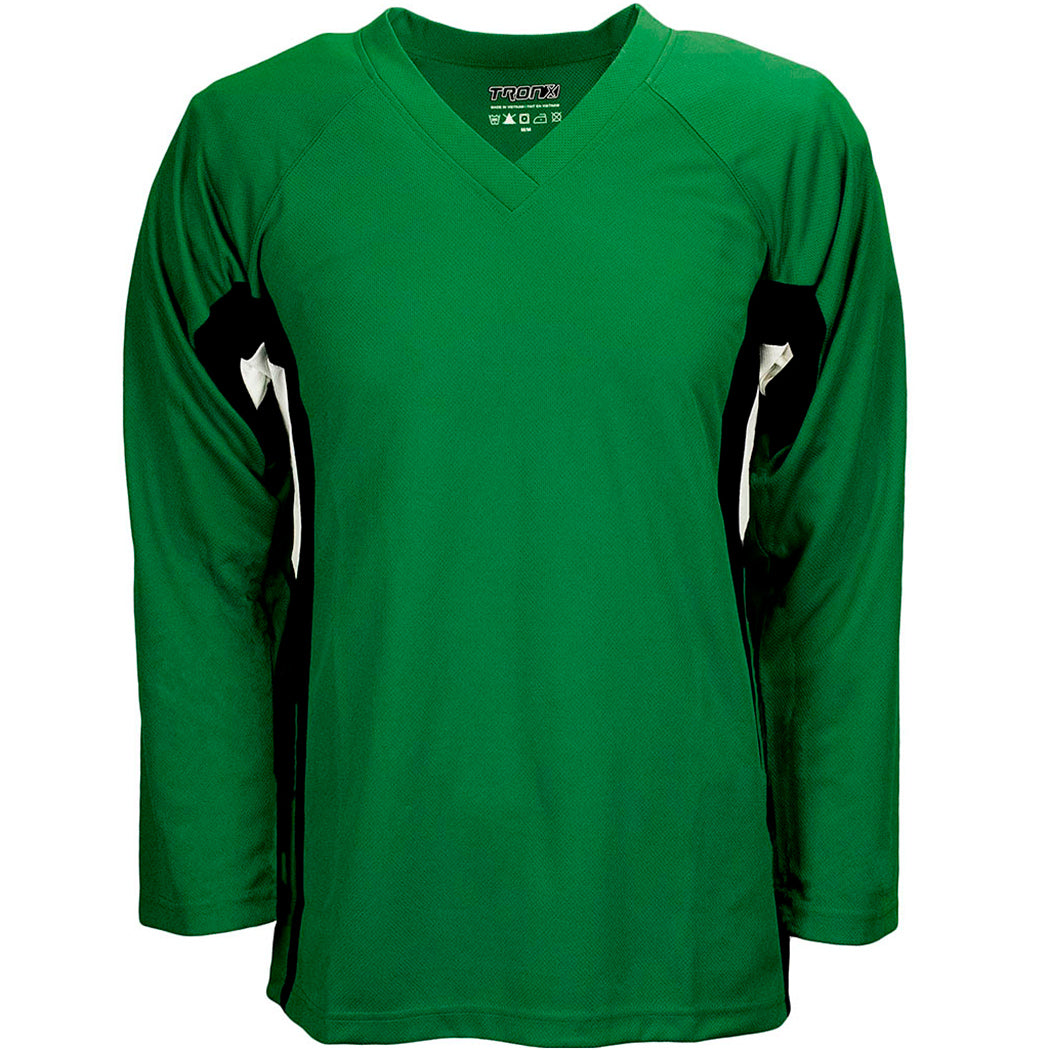 black and green hockey jersey