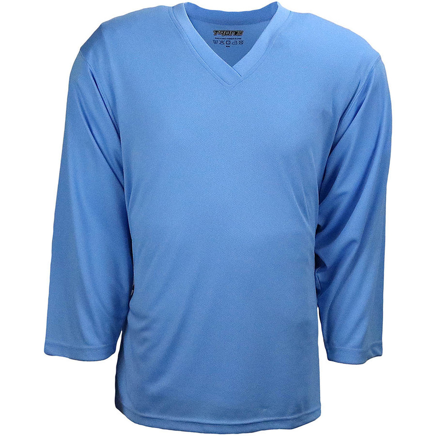 plain blue hockey jersey