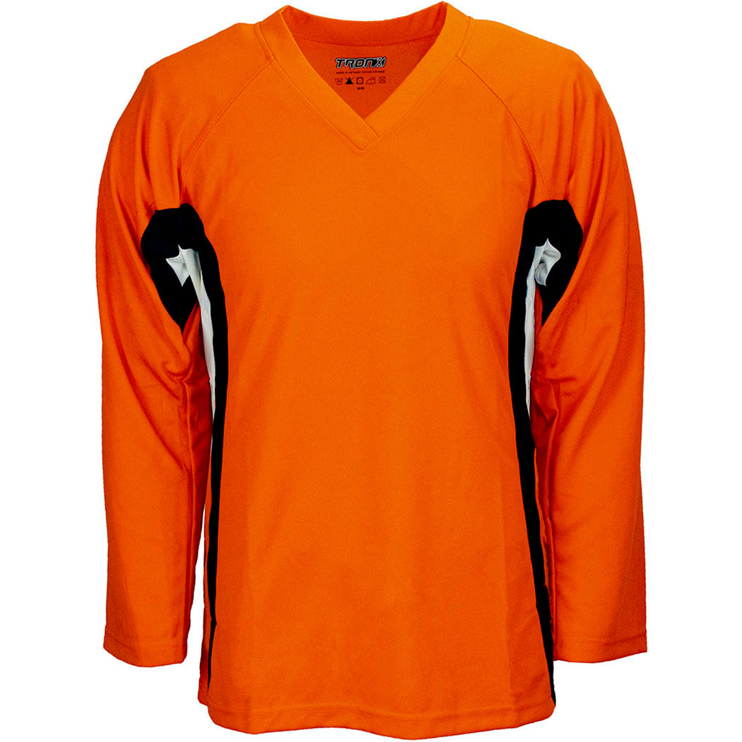 orange hockey jersey