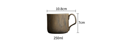 Coarse pottery wabi-sabi mug