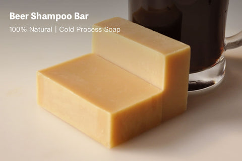 Handmade beer shampoo bar