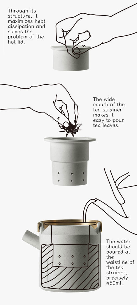 gray teapot set