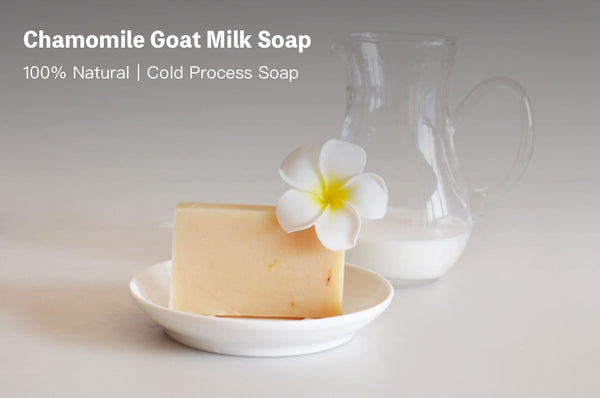 handmade chamomile goat milk soap - for sensitive skin