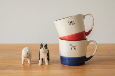 Cute ceramic animal mugs with multiple colors
