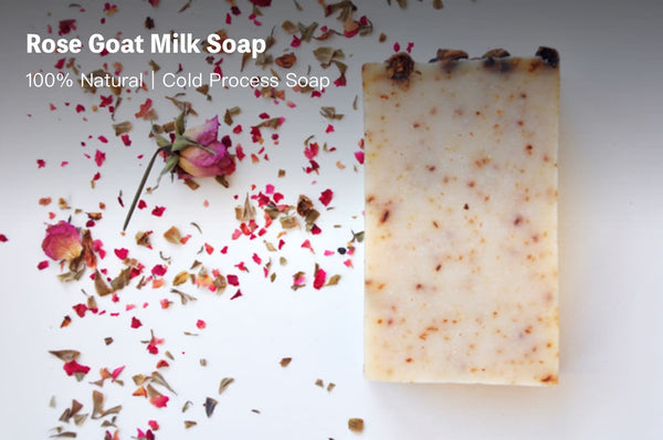 handmade rose goat milk soap - moisturizing