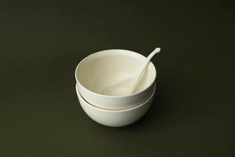 Ceramic white bowl