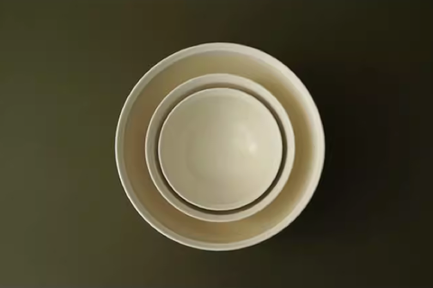 Ceramic white bowl