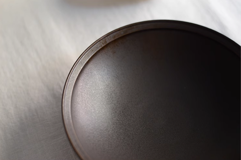 ceramic black deep plate
