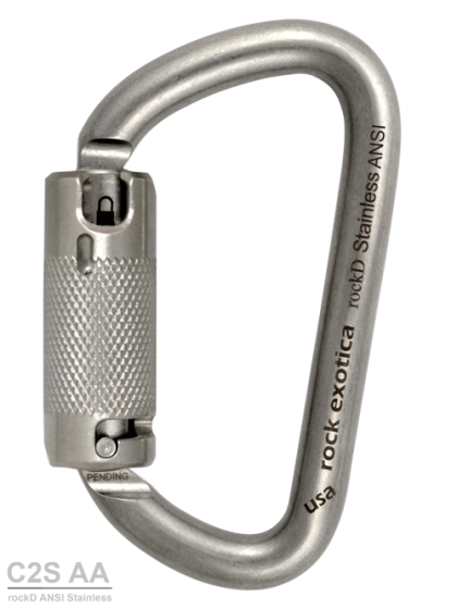 Twist Locking Steel Carabiners by KwikSafety