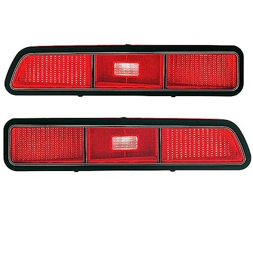 LNMTLZHHM For 1969 - 1969 Chevrolet Camaro Tail Lamp Light Lens Pair Right & Left Side 2PCS Standard Dynacorn
