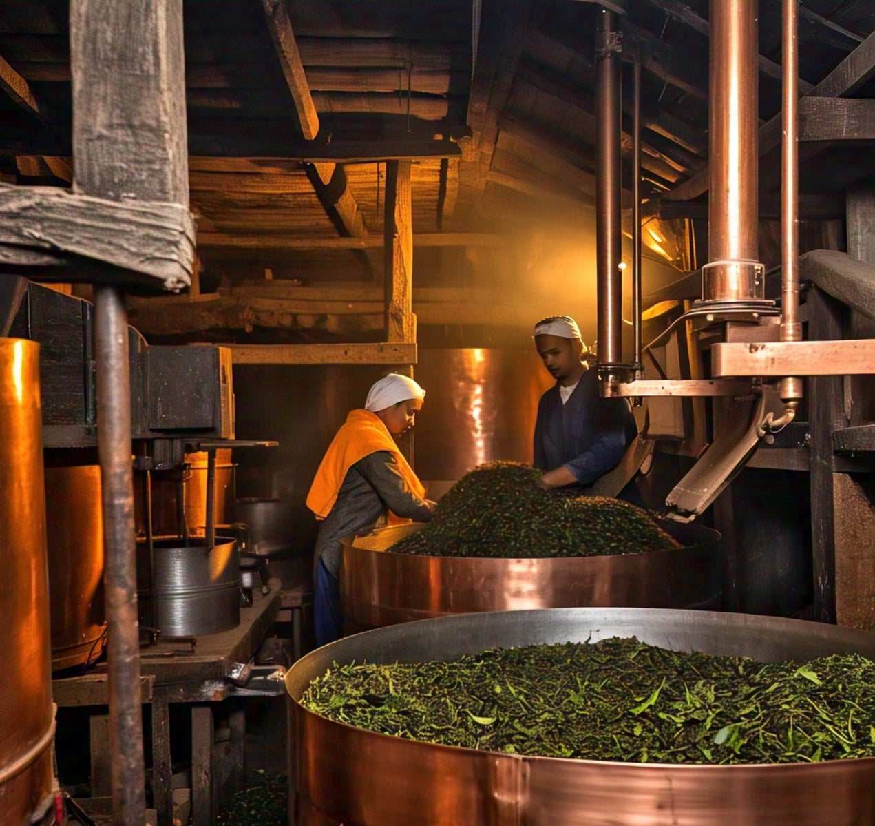 Traditional tea processing