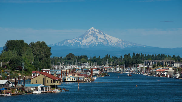 Portland And Mt. Hood