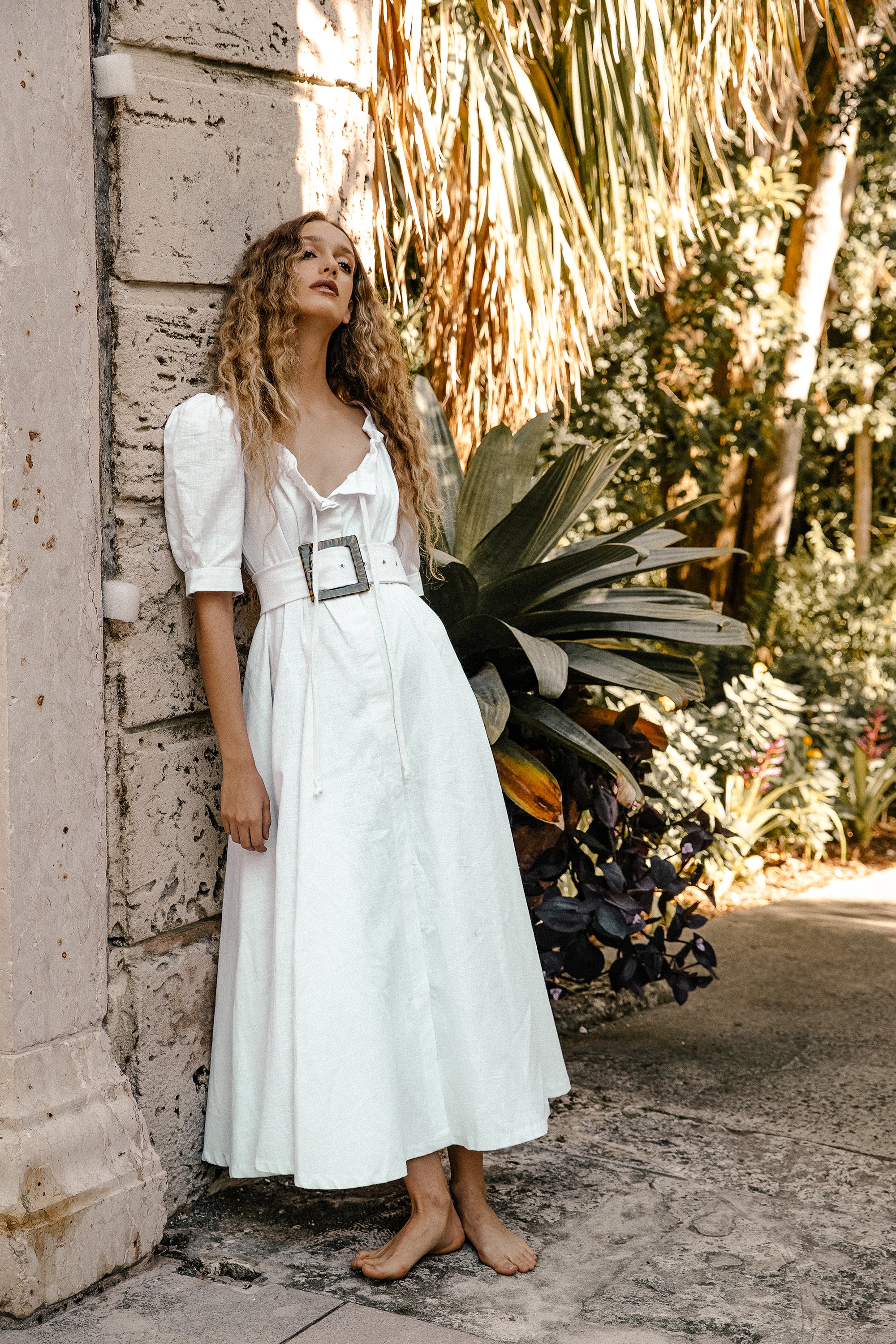 heavy linen dress