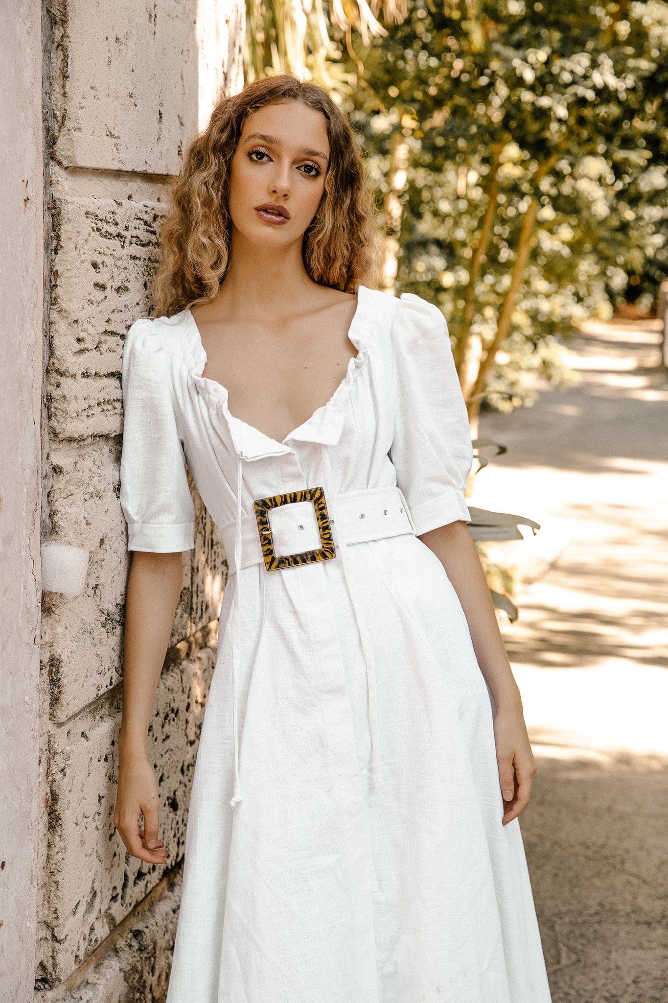 heavy linen dress