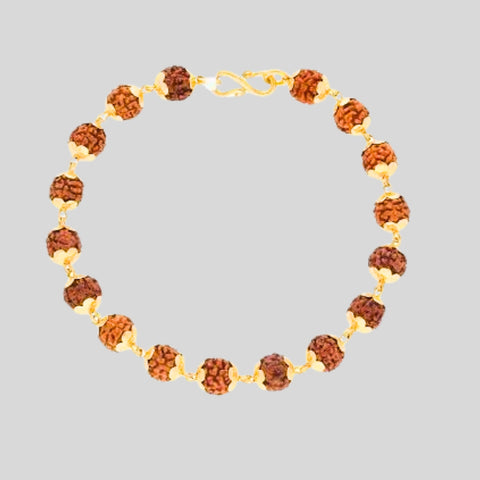 Gold Plated Rudraksha Bracelet  History, Importance, Benefits And Why People Wear