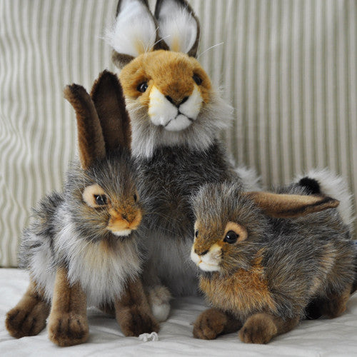 Hansa Blacktail Jack Rabbit Crouching | Hansa Rabbit | Hansa Stuffed