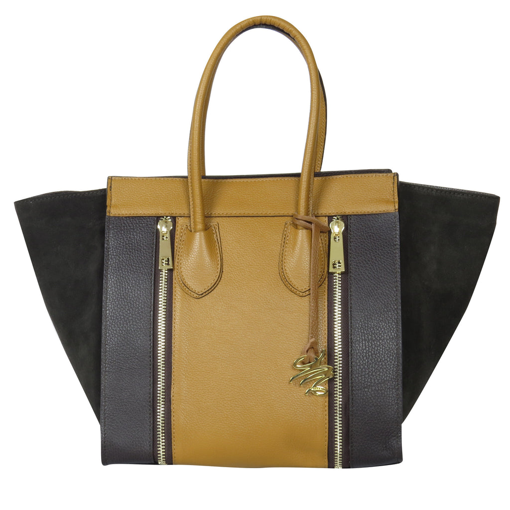 Florence - Large multi colored leather handbag – Mikah