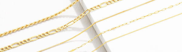 18k Gold Plates Necklace Chains
