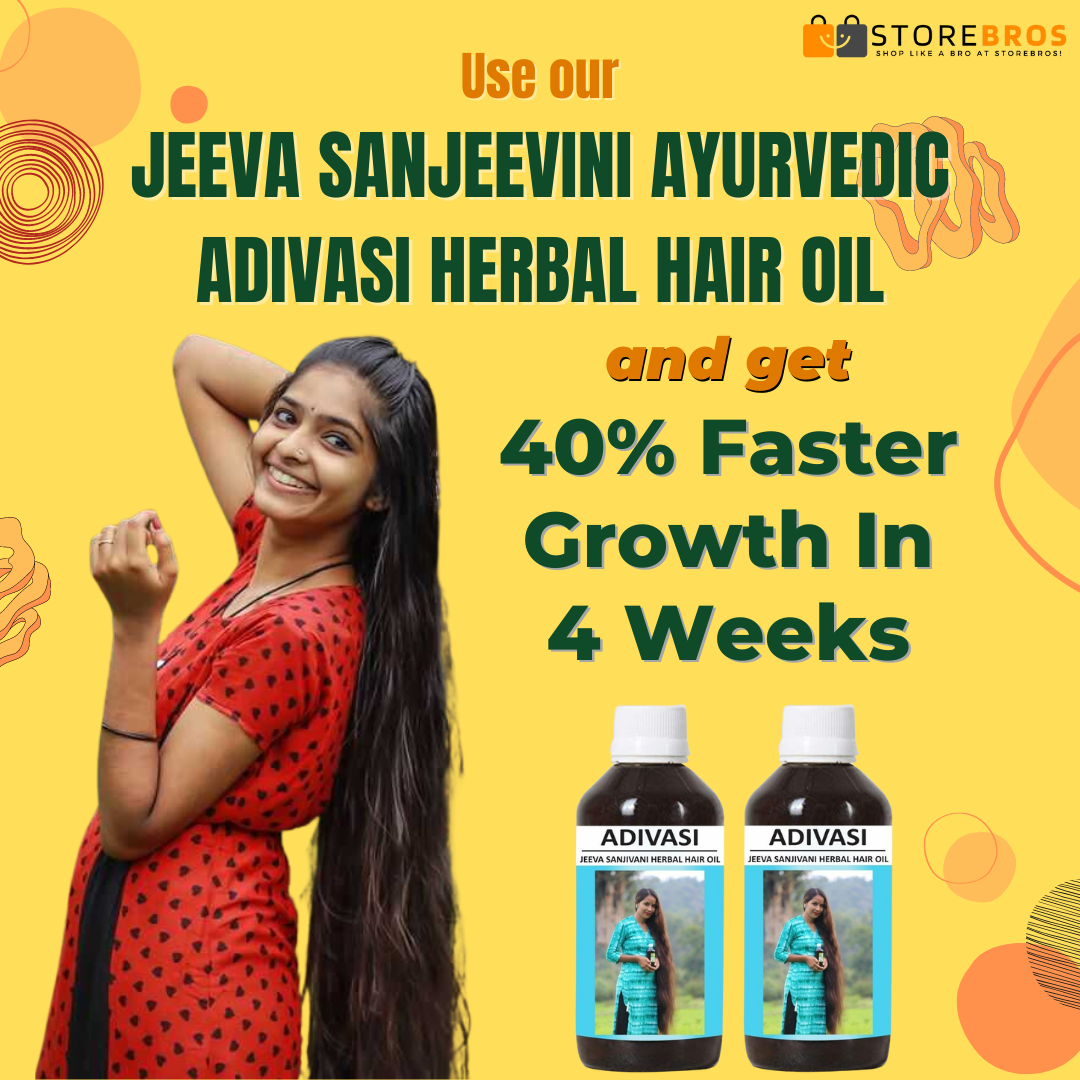 Adivasi Jeeva Sanjivani Herbal Hair Oil 125ML Pack of 2  Store Bros