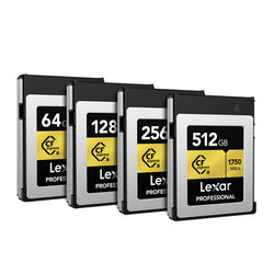 Lexar CFexpress cards from 64GB-512GB