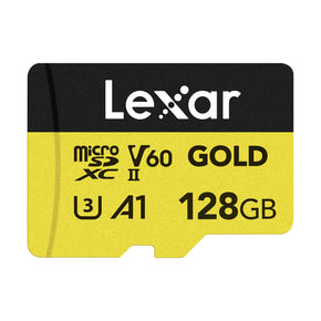 Lexar 128GB Professional 1800x UHS-II SDXC Memory Card (GOLD Series)