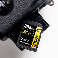 Lexar uhs-II V90 card on fuji camera