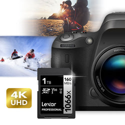 capture 4k video with Lexar SD V30 card