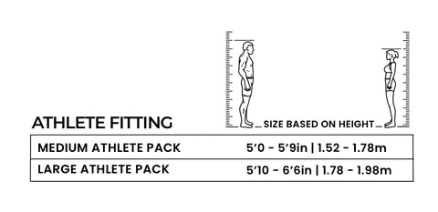 atlas athlete sizing chart based on height