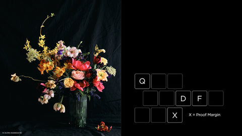 Vase of flowers and some keyboard short cuts.