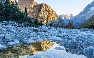 Lakeside landscape photo