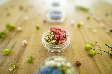 Close up of flowers in a bowl