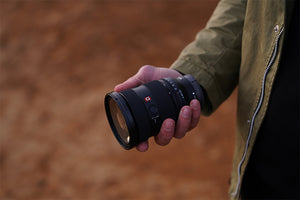 Sony 24-70mm f/2.8 GM II lens in the hand
