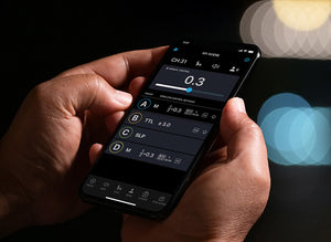 Smartphone display of westcott Light control app