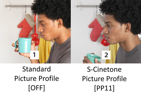 standard color profiles vs Cinetone color profile.