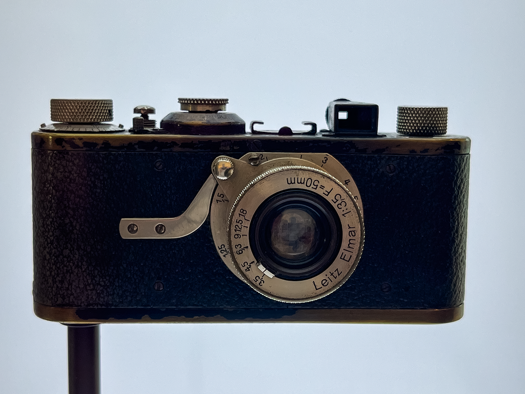 The Leica I, the worlds first commercially produced 35mm camera.