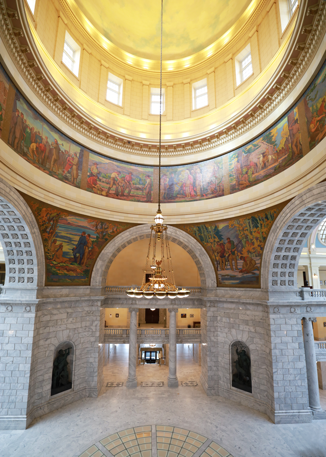 The utah state capital building