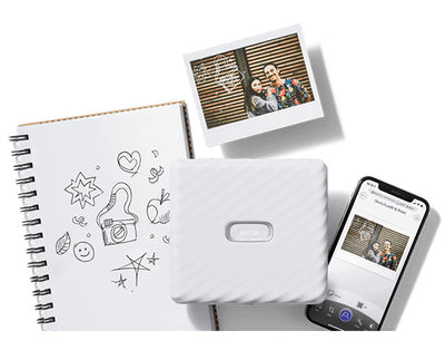 Sketch, edit, and print photos from INSTAX WIDE link Smartphone Printer