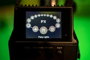 LS 600c Pro RGB light control box light effects menu